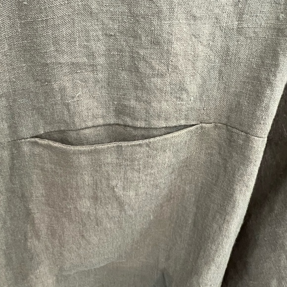 NWOT; Linen button up jacket by Hoi Bo - Picture 8 of 10